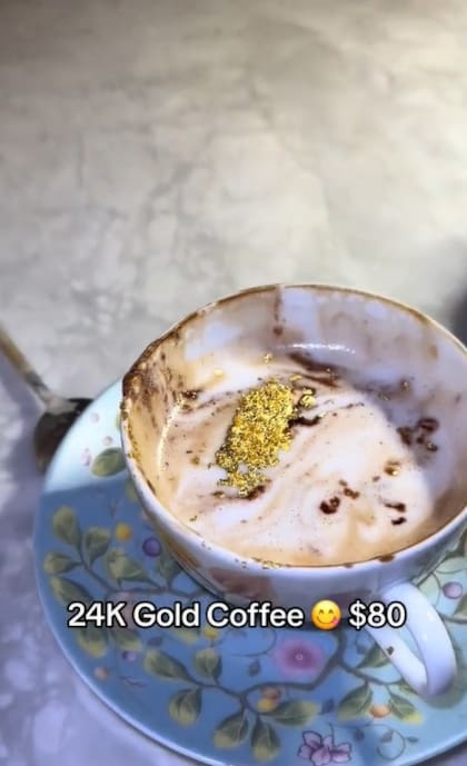 Así es el café con oro que consume habitualmente Linda