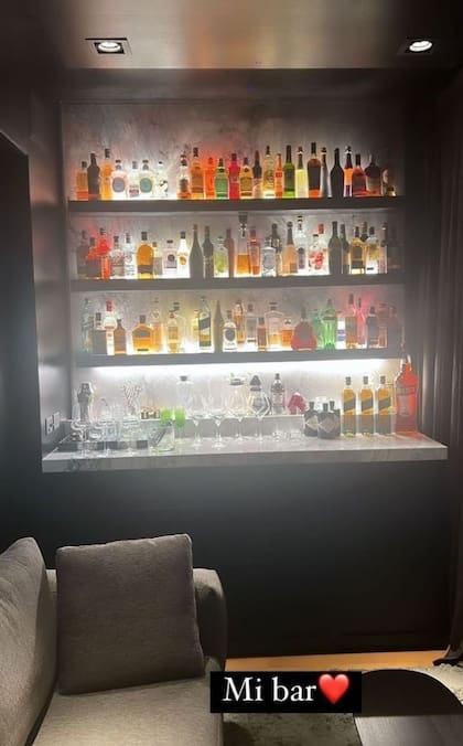Así es el espacio donde armó su propio bar Marcelo Tinelli