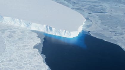 Así es el glaciar Thwaites visto desde el aire
