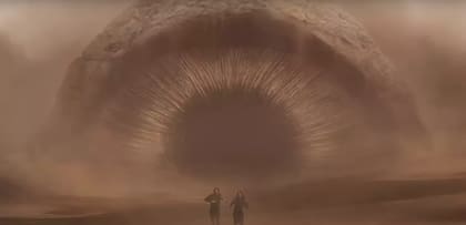 Así es el gusano de arena en la famosa película Dune. Captura: Warner Bross