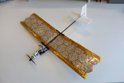 Así es el prototipo del dron comestible: las alas están hechas de galletas de arroz