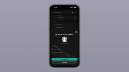 Así es la advertencia de WhatsApp antes de iniciar un nuevo chat con un número desconocido