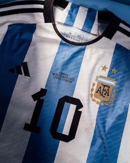 Así es la camiseta que utilizó Lionel Messi en la Copa del Mundo 2022