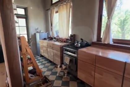 Así es la cocina de la casa (Foto: Captura de video)