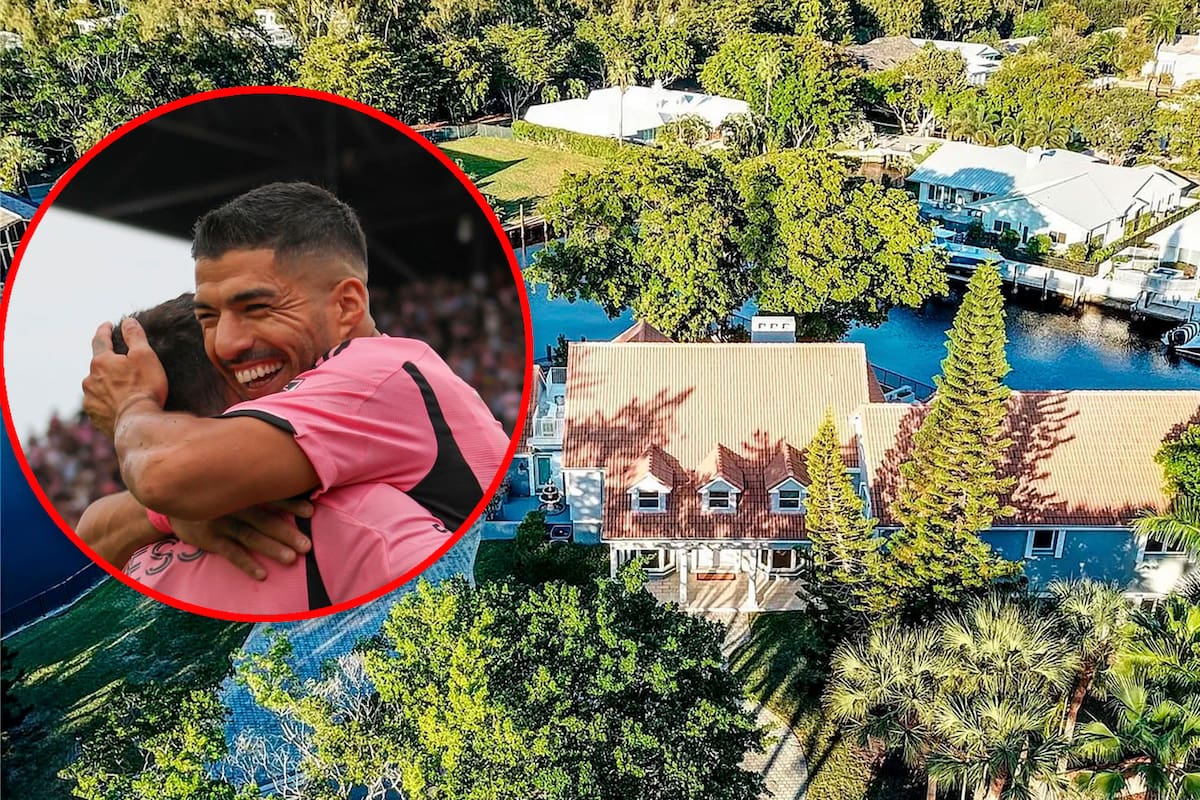 Así es la mansión que adquirió Luis Suárez en Miami para ser vecino de Messi.