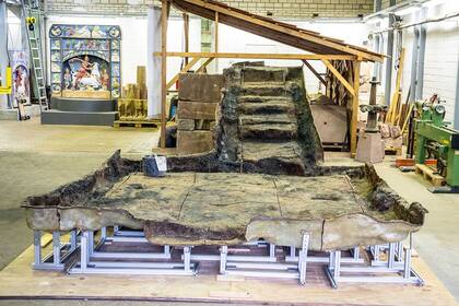 Así es la reconstrucción de la bodega romana