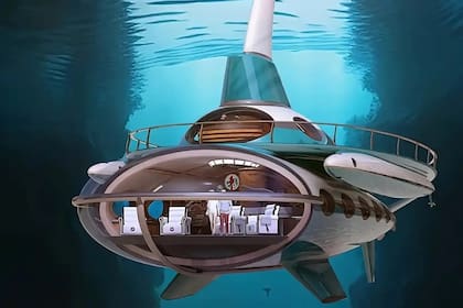 Así es por dentro el submarino más top del mundo. Diseños de Steve Kozloff
