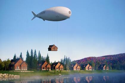 Así es una de las "ballenas voladoras" de la firma francesa Flying Whales