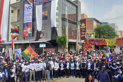 Así esperan a Evo Morales en Villazón