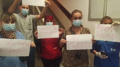 Así esperaban a Marcela Acuña en el hospital