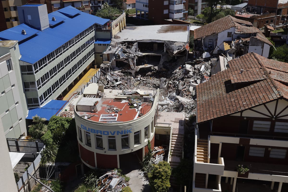 Así está hoy el lugar del derrumbe