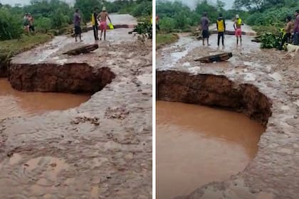 Así está la Ruta Nacional 86 en Tartagal, Salta