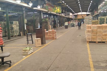 Así estaba el Mercado Central en medio de la manifestación
