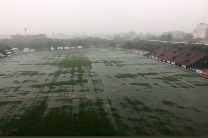 Así estaba el sábado pasado el Campo Argentino en Palermo