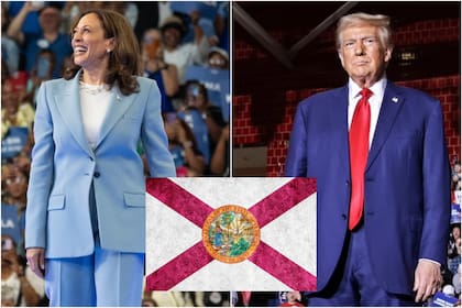 Así están las encuestas en Florida sobre la intención de voto para Donald Trump y Kamala Harris