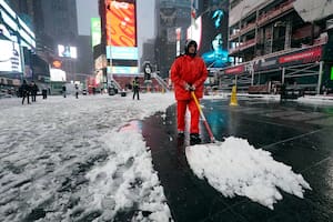 Así estará el clima durante los festejos por Año Nuevo en la ciudad de Nueva York (AP Foto/Richard Drew)