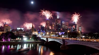 Así festejaban la llegada del 2018 en Australia