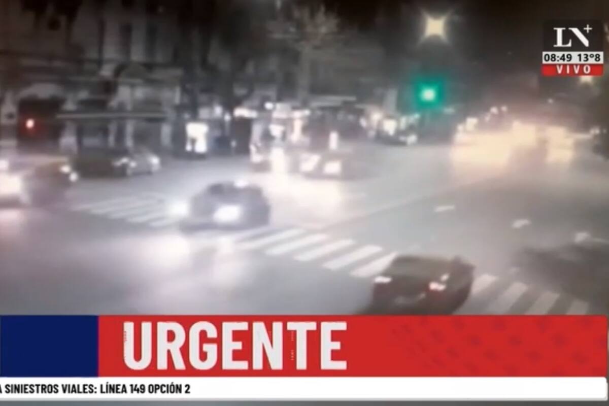 Así fue el choque de Franco Rinaldi con una repartidora