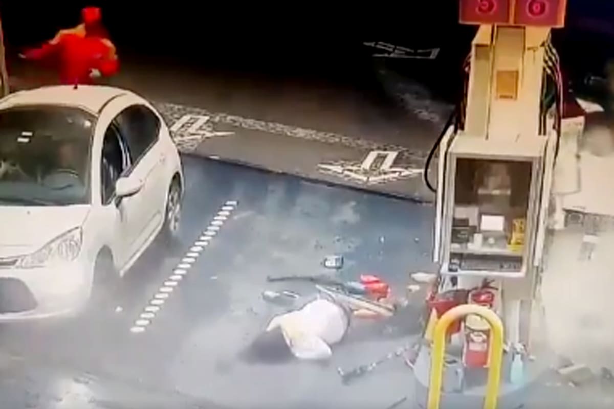 Así fue el choque de Tiago Palacios