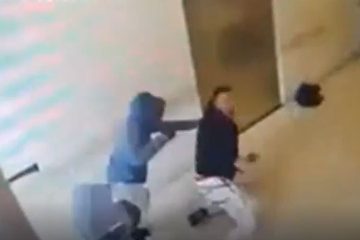 Así fue el forcejeo en el banco de La Matanza