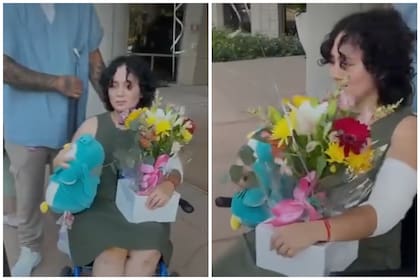 Así fue el momento en que María recibió el alta