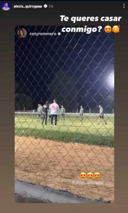 Así fue la peculiar pedida de boda de Alexis a Coti
