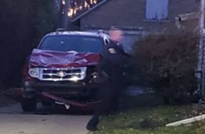 Así habría quedado la camioneta tras el incidente