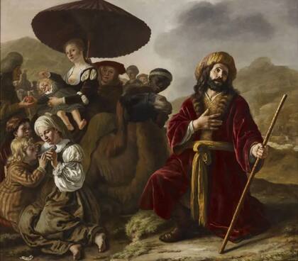 Así imaginó el artista neerlandés Jan Victors a Jacob pidiéndole perdón a Esaú, 1652