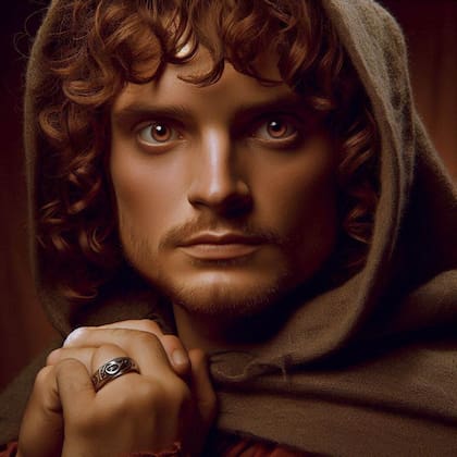 Así imaginó la inteligencia artificial a Frodo de El Señor de los Anillos