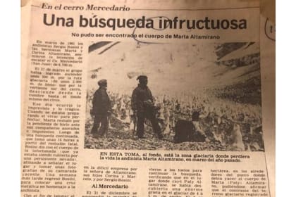 Así La Gaceta cubría la tragedia de Paty y la familia Altamirano