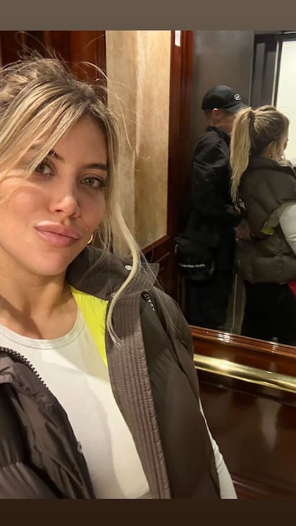 Así llegaban Wanda Nara y L-Gante al Chateau