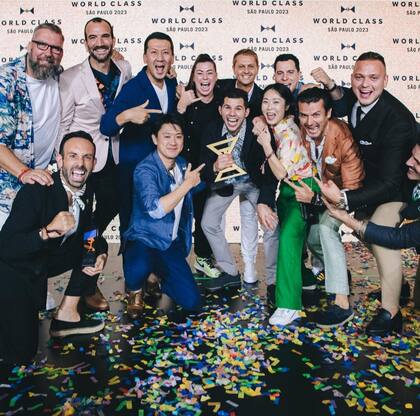 Así lo recibía la elite de ganadores previos del Mundial