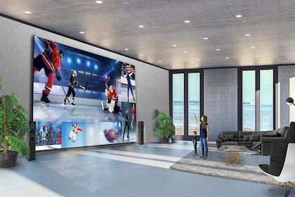 Así luce el enorme televisor de 325 pulgadas de LG, que tiene un precio de 1,7 millones de dólares