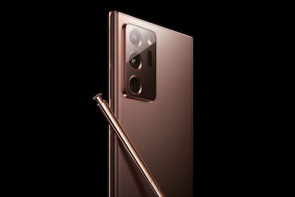 Una vista del Galaxy Note 20 Ultra, el último modelo lanzado por Samsung en agosto de 2020, y que recién tendría un sucesor en 2022