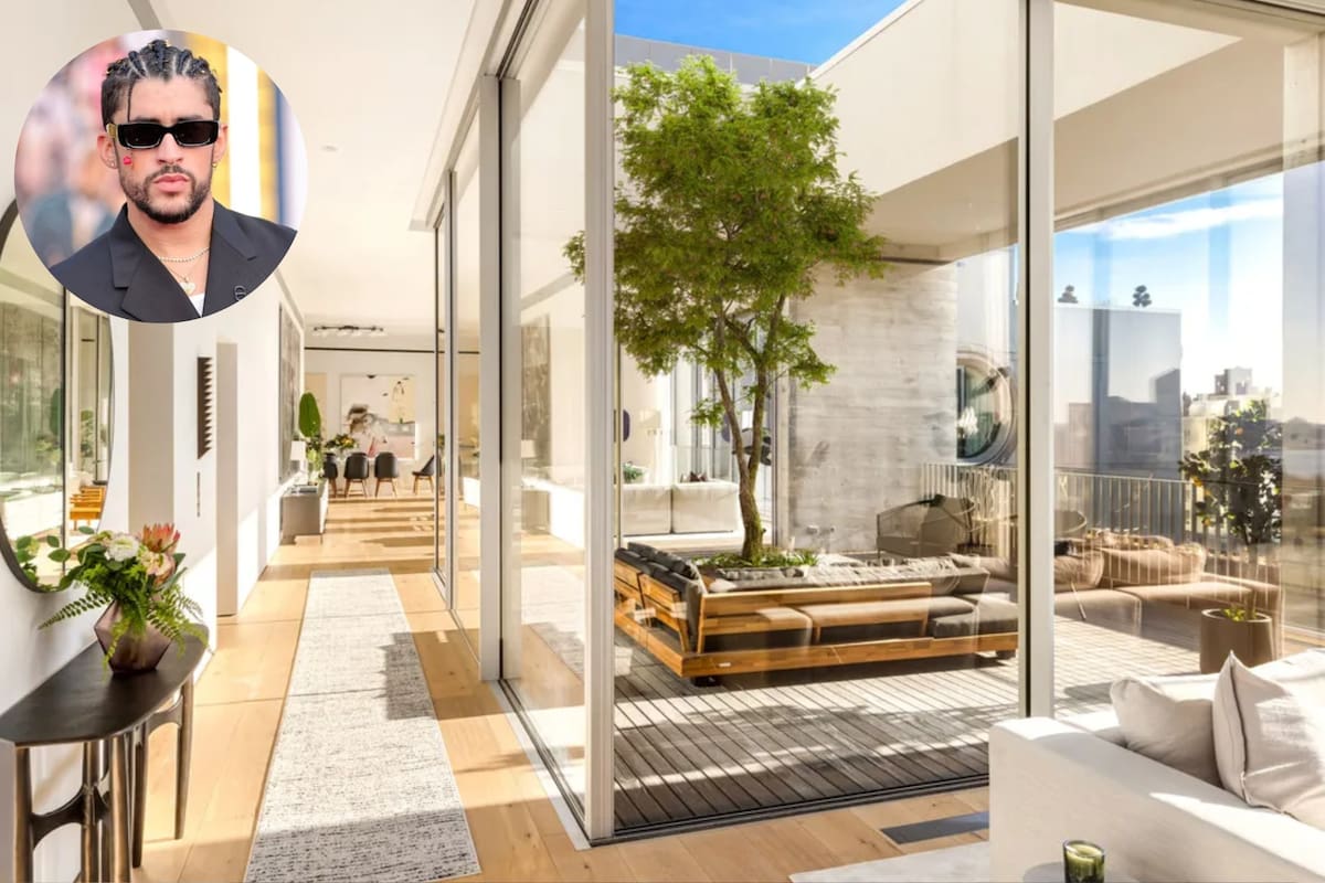 Así luce el interior del departamento que alquiló Bad Bunny en Nueva York