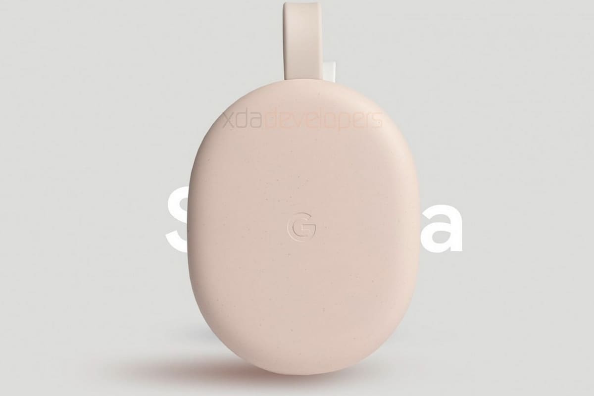 Así luce el nuevo Chromecast con Android TV y control remoto, en una imagen filtrada del prototipo conocido bajo el nombre clave Sabrina