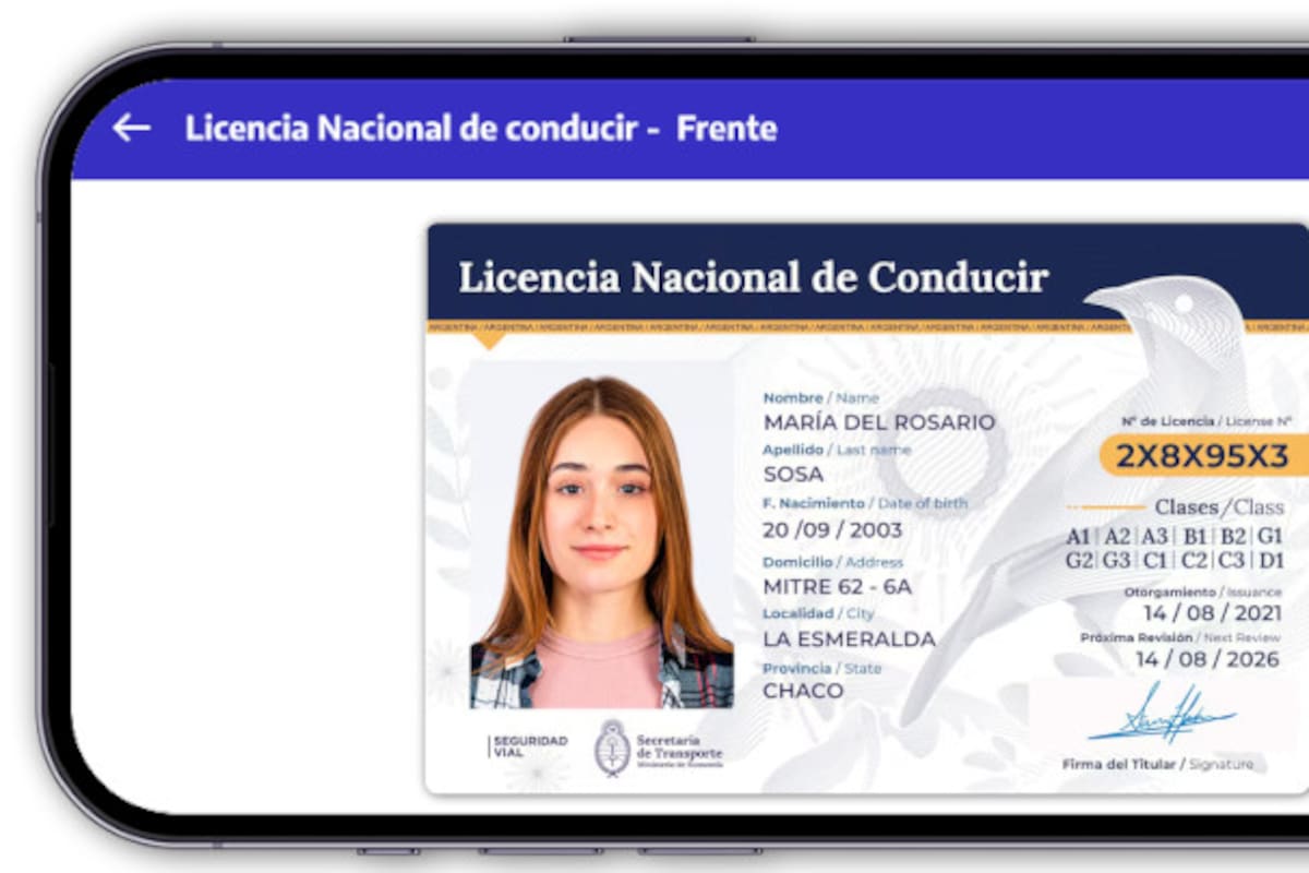 Así luce el nuevo diseño de la licencia nacional de conducir digital