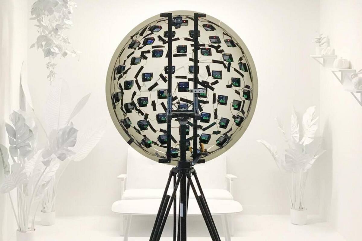 Así luce el prototipo de Google equipado con 46 cámaras que permiten producir contenidos experimentales de video que se pueden reproducir y ver desde diferentes puntos de vista