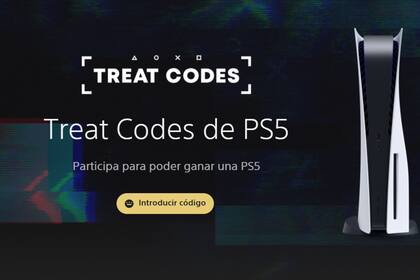 Así luce el sitio oficial de PlayStation para cargar los códigos