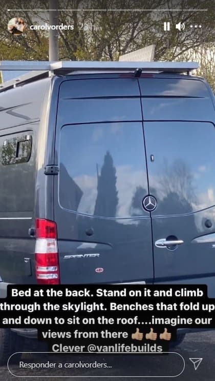 Así luce la camioneta que la presentadora británica Carol Vorderman eligió para una escapada