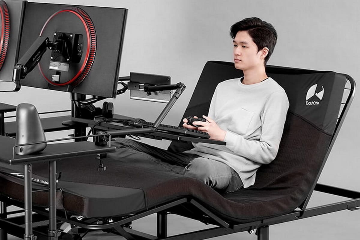 Así luce la Gaming Bed de Bauhutte, un equipamiento para gamers que no pueden perder el tiempo entre las partidas y las horas de descanso