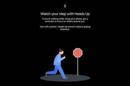Así luce la notificación de Google para que los usuarios no dejen de prestar atención en su entorno para evitar accidentes en la vía pública