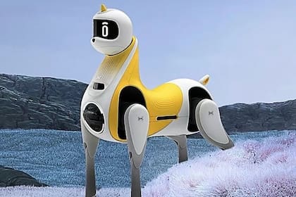 Así luce Little White Dragon, una suerte de primer vehículo inteligente para niños desarrollado por la firma china XPeng Robotics