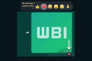 Así lucen las reacciones en WhatsApp, según una serie de capturas filtradas por WABetaInfo