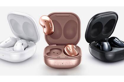 Así lucen los nuevos Galaxy Buds Live de Samsung, unos auriculares inalambricos que se diferencian de los anteriores modelos con un diseño que se asemeja a un poroto