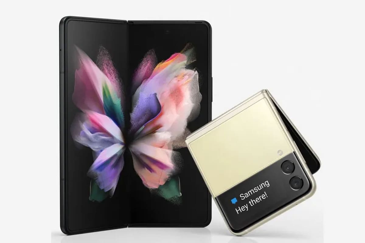 Así lucen los nuevos Galaxy Z Fold3 y Galaxy Z Flip3, que en parte de Europa Oriental se venden si la Z en el nombre