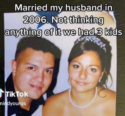 Así lucía la pareja cuando recién se habían casado
