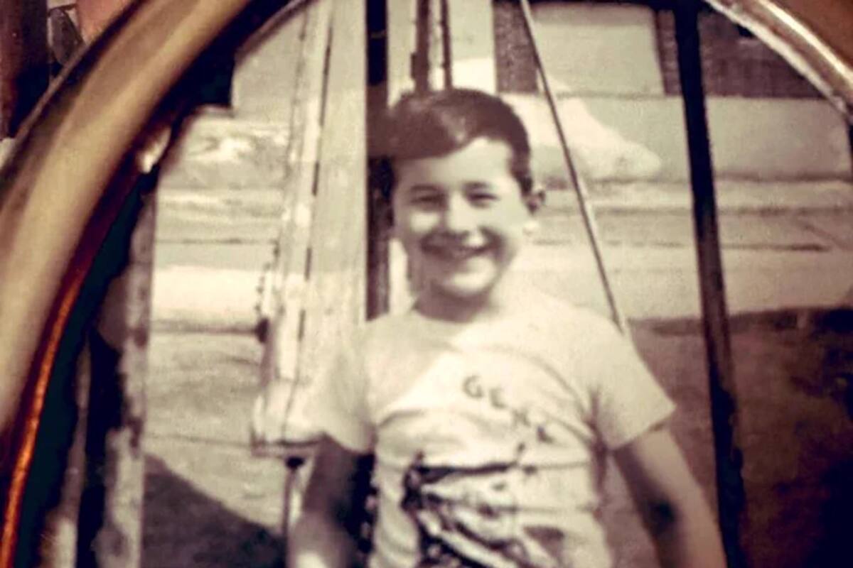 Así lucía Montaner a los 5 años