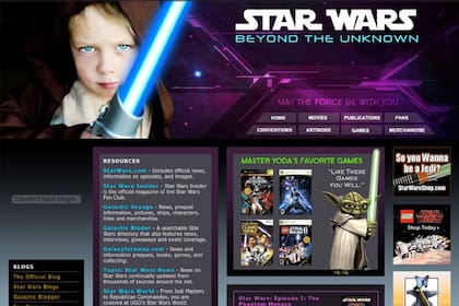 Así lucía starwarsweb.net, un sitio web falso de la CIA para comunicarse con sus informantes