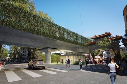 Así lucirá la nueva estación Belgrano C, en el Barrio Chino